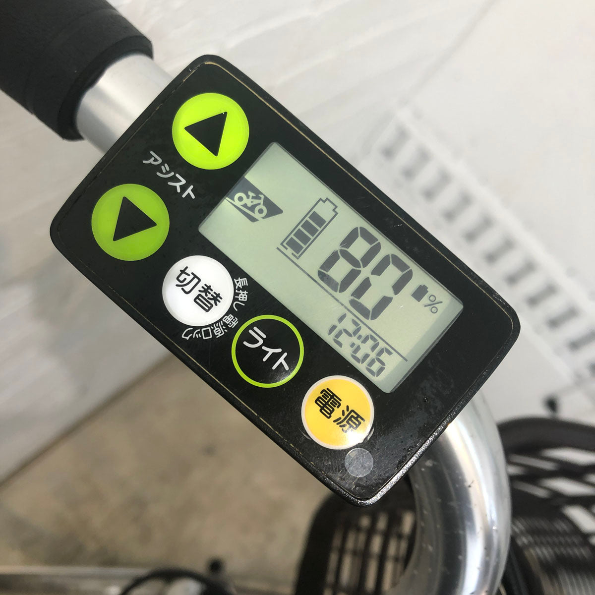 中古電動自転車 ヤマハ PAS With パス ウィズ ホワイト 26インチ YD038