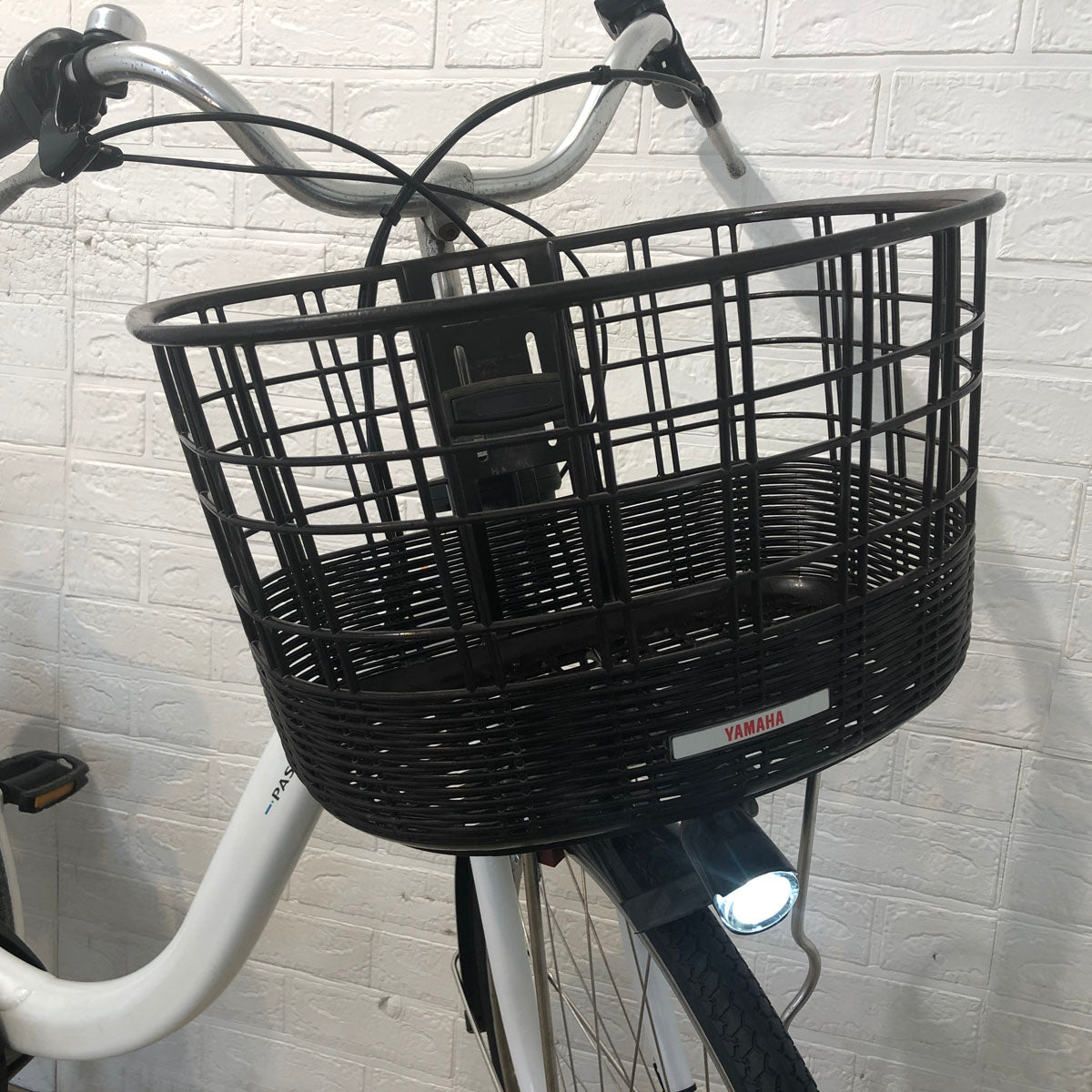 中古電動自転車 ヤマハ PAS With パス ウィズ ホワイト 26インチ YD038