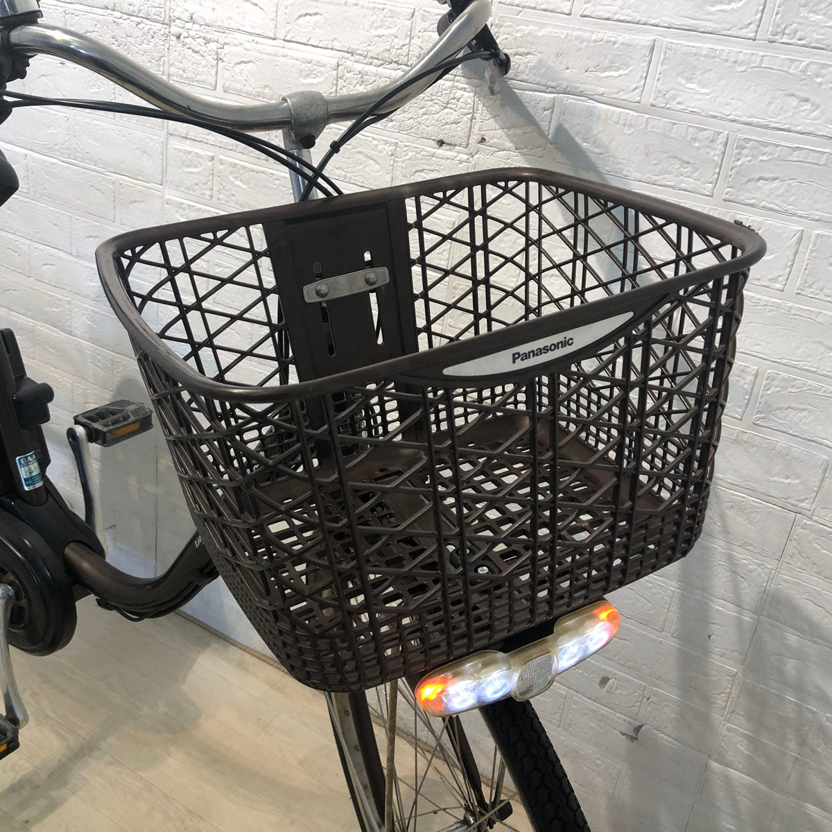 中古電動自転車 パナソニック ビビ FX ブラウン 26インチ YD039