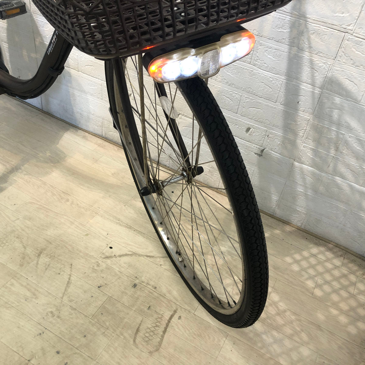 中古電動自転車 パナソニック ビビ FX ブラウン 26インチ YD039