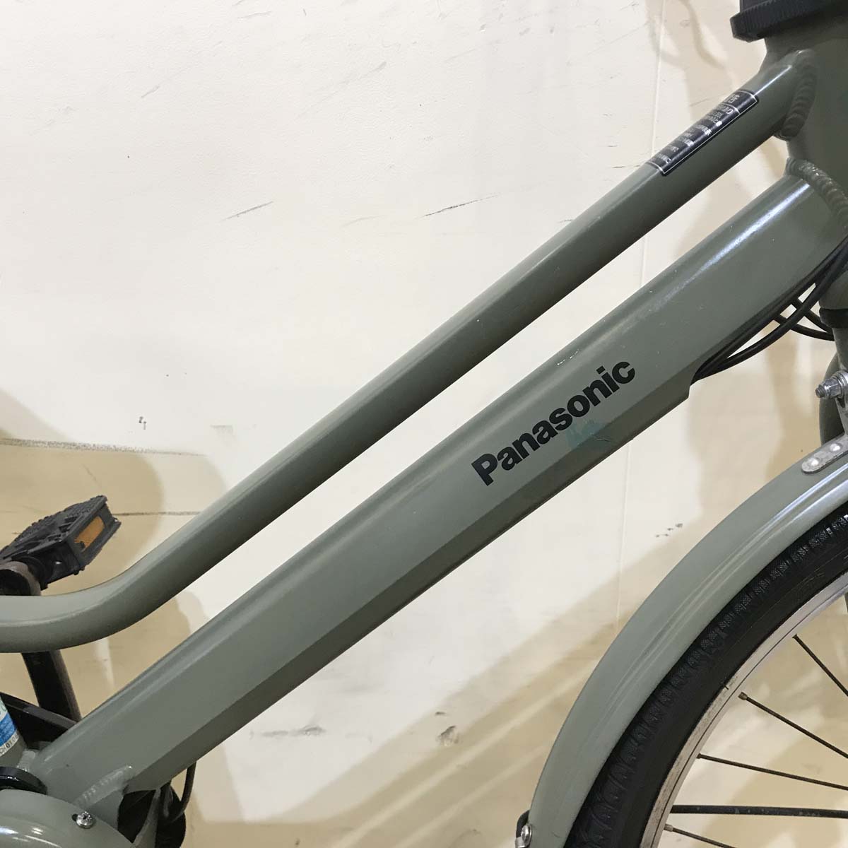 中古電動自転車  パナソニック ティモ S カーキ 26インチ KC001