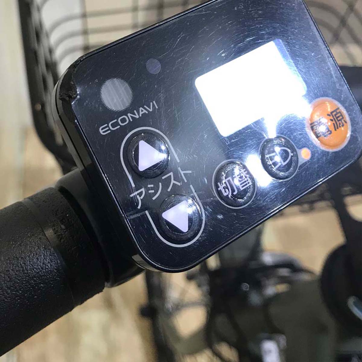 中古電動自転車  パナソニック ティモ S カーキ 26インチ KC001