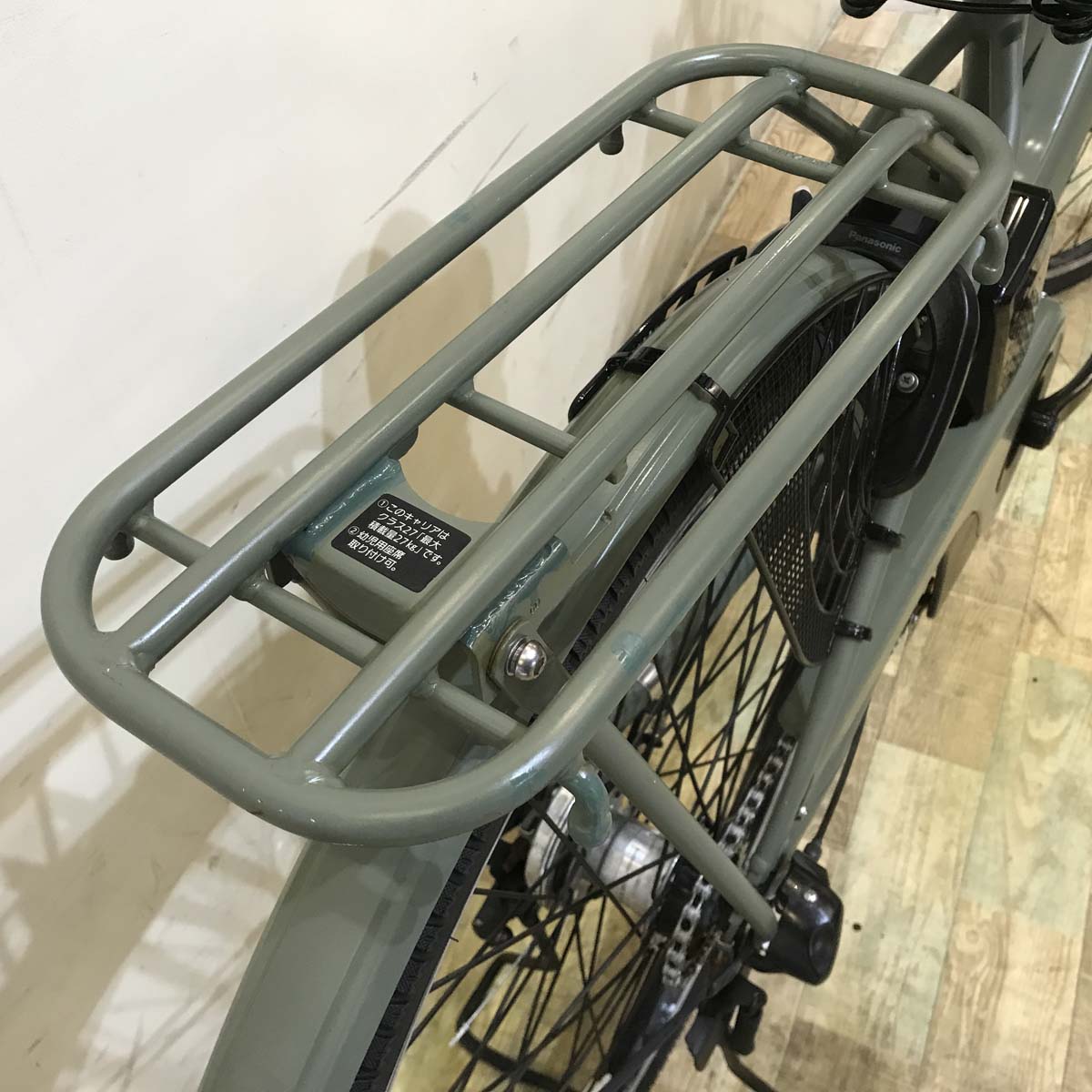中古電動自転車  パナソニック ティモ S カーキ 26インチ KC001
