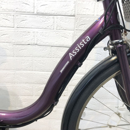 ブリヂストン アシスタDX パープル 26インチ YI046 【中古車】