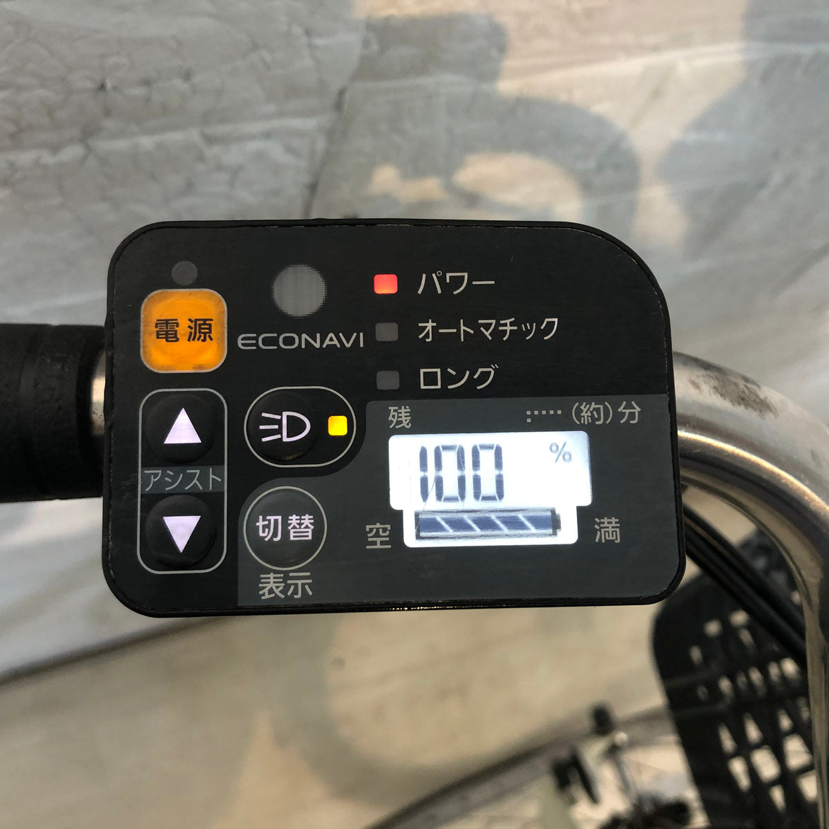 中古電動自転車 パナソニック ビビ スタイル DX アイボリーホワイト 26インチ YD041