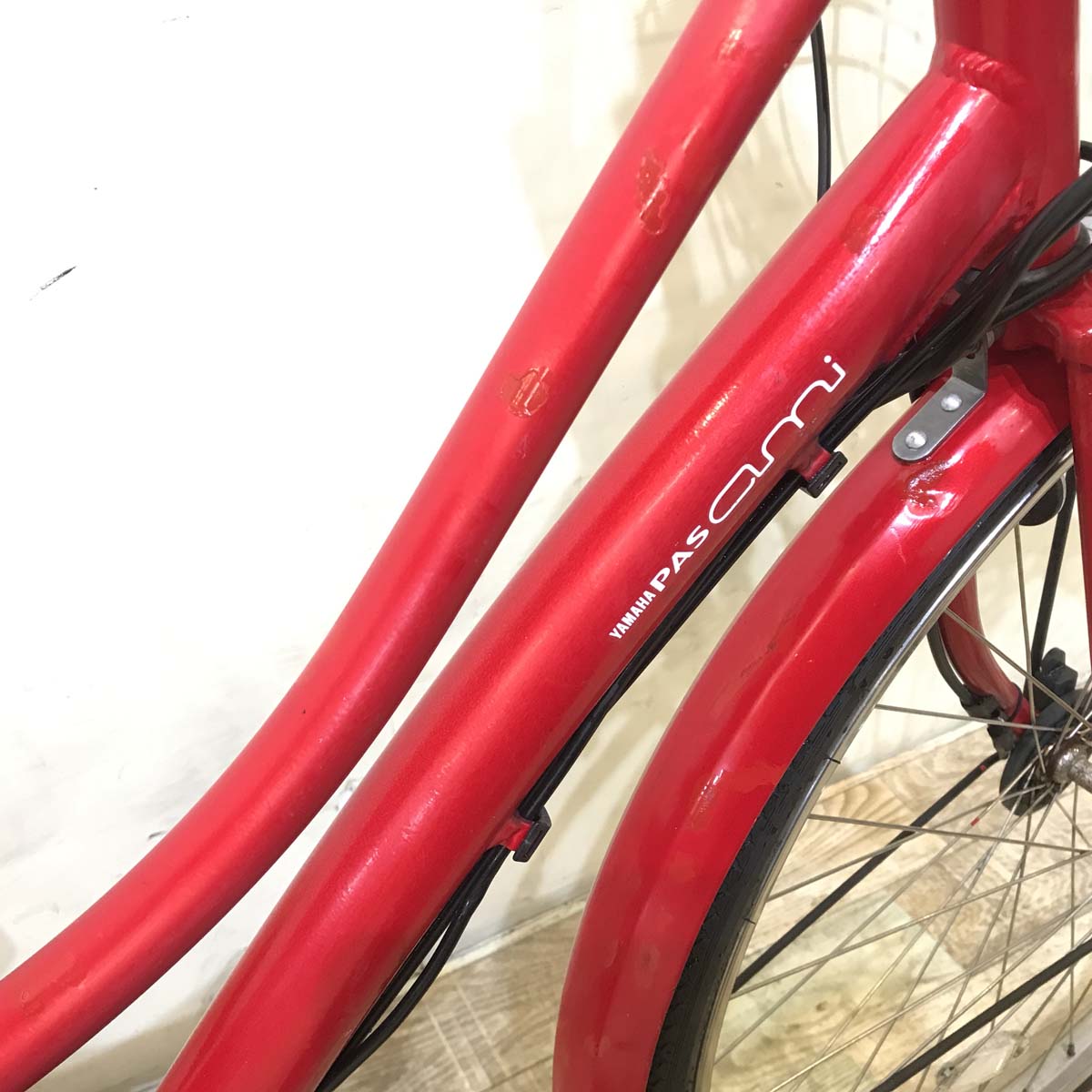中古電動自転車 ヤマハ PAS Ami パス アミ レッド 26インチ KC002 – e