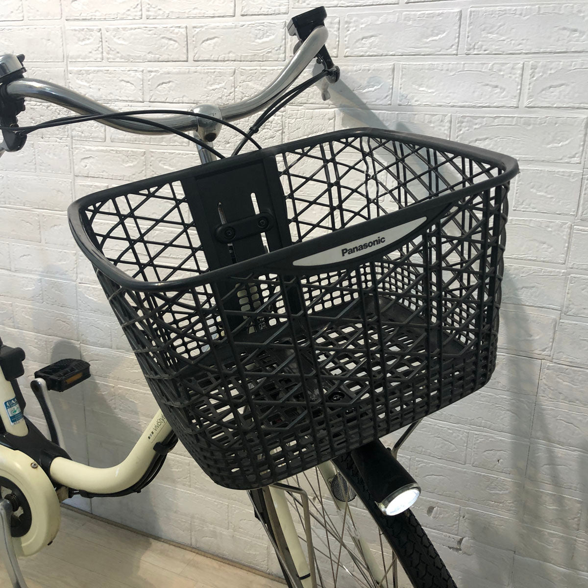 中古電動自転車 パナソニック ビビ スタイル DX アイボリーホワイト 26インチ YD041