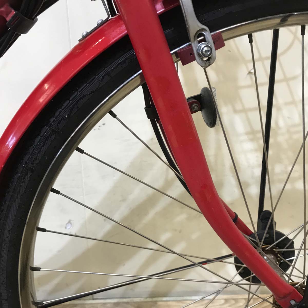 中古電動自転車  ヤマハ PAS Ami パス アミ レッド 26インチ KC002