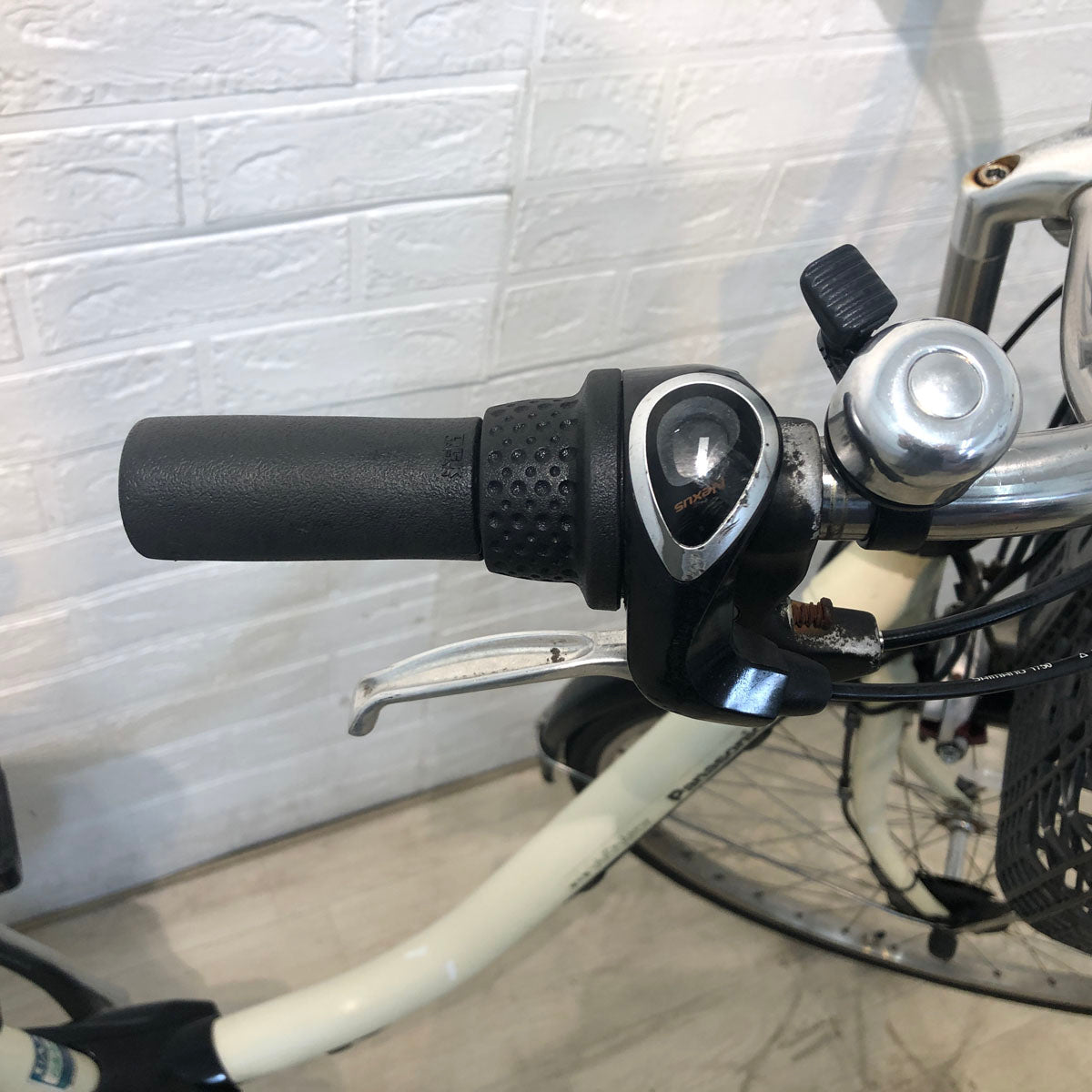 中古電動自転車 パナソニック ビビ スタイル DX アイボリーホワイト 26インチ YD041