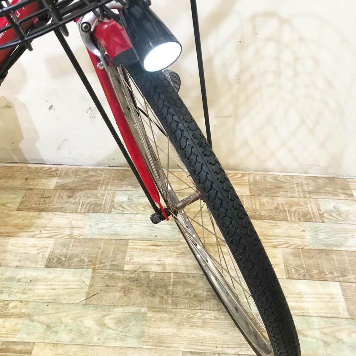 中古電動自転車  ヤマハ PAS Ami パス アミ レッド 26インチ KC002