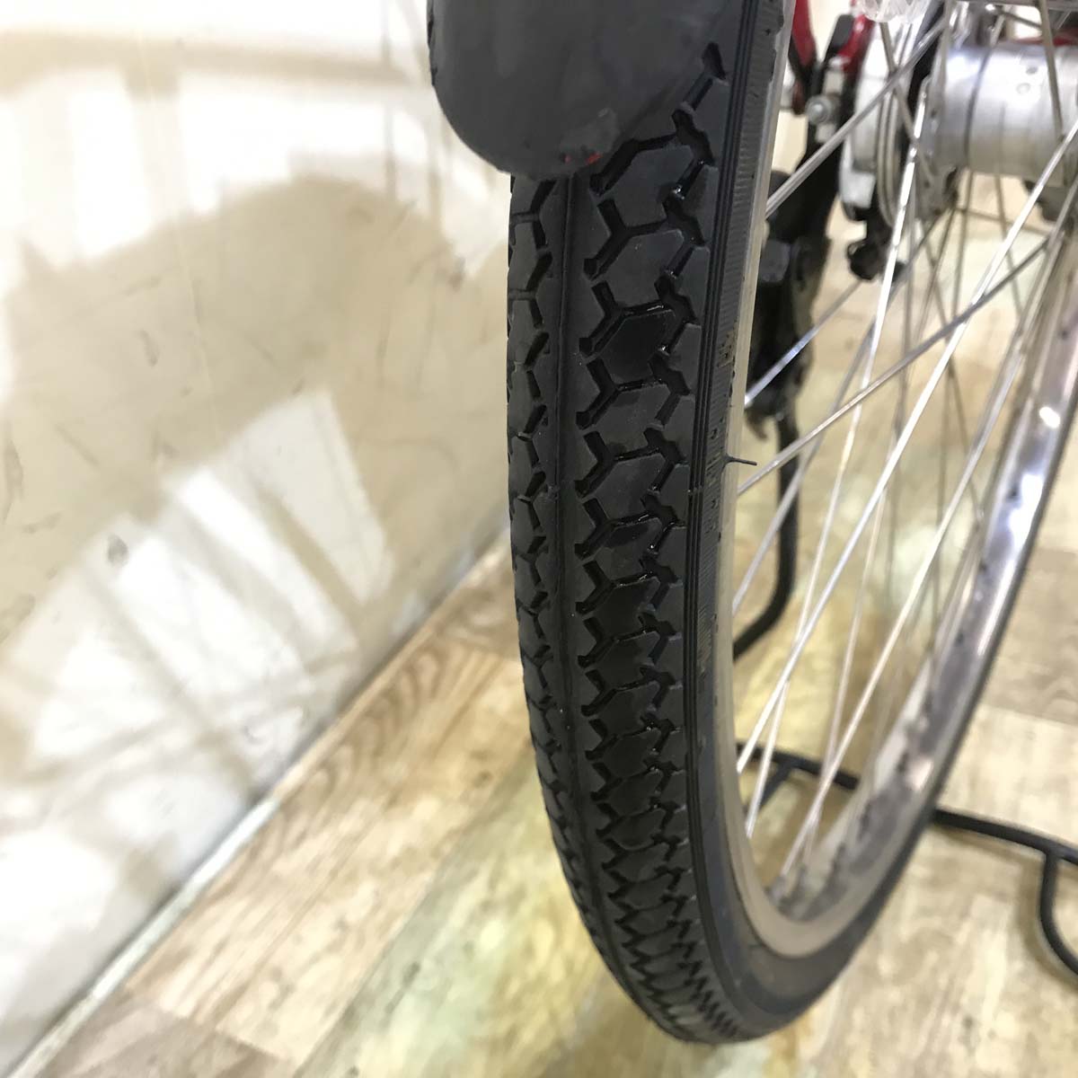 中古電動自転車  ヤマハ PAS Ami パス アミ レッド 26インチ KC002