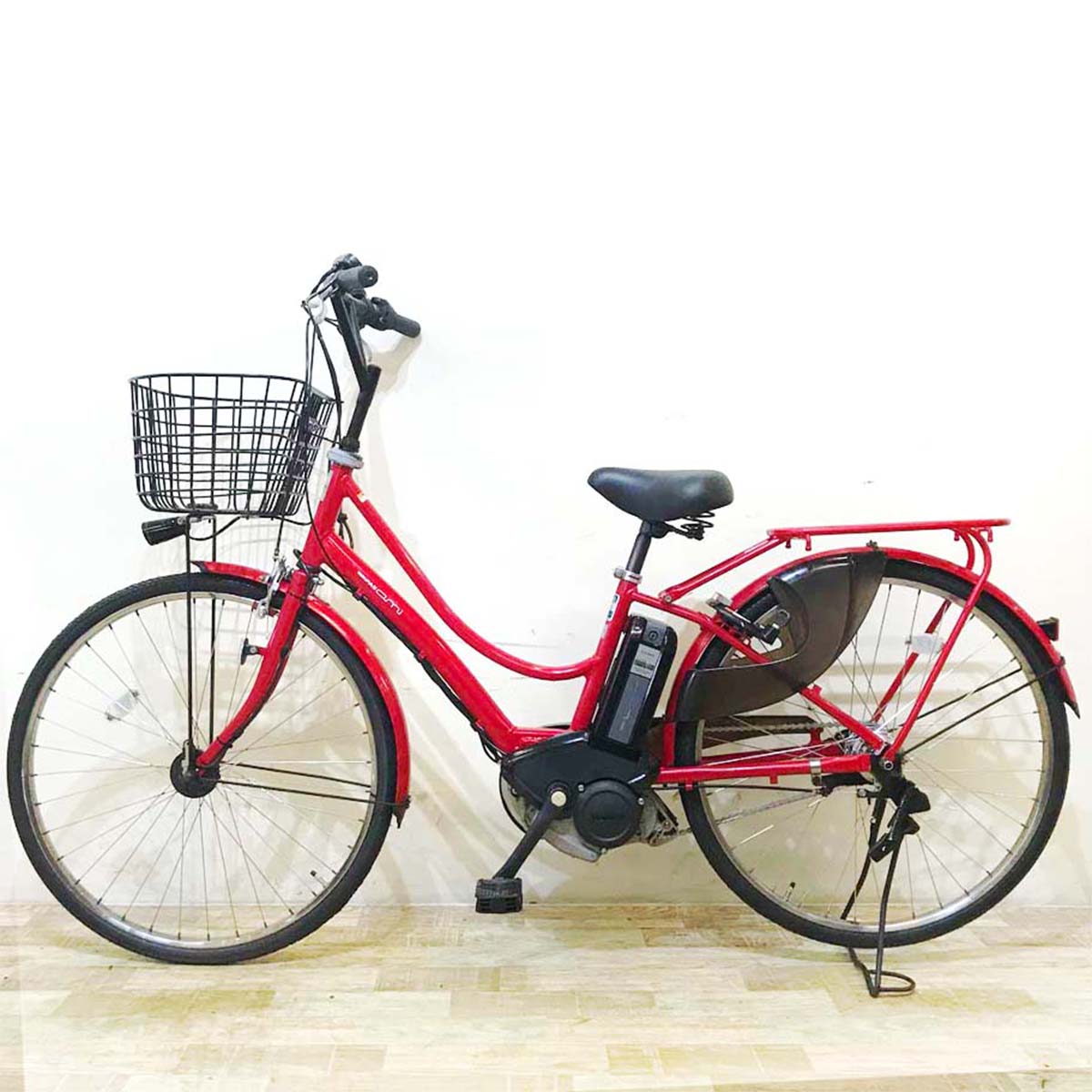 中古電動自転車  ヤマハ PAS Ami パス アミ レッド 26インチ KC002