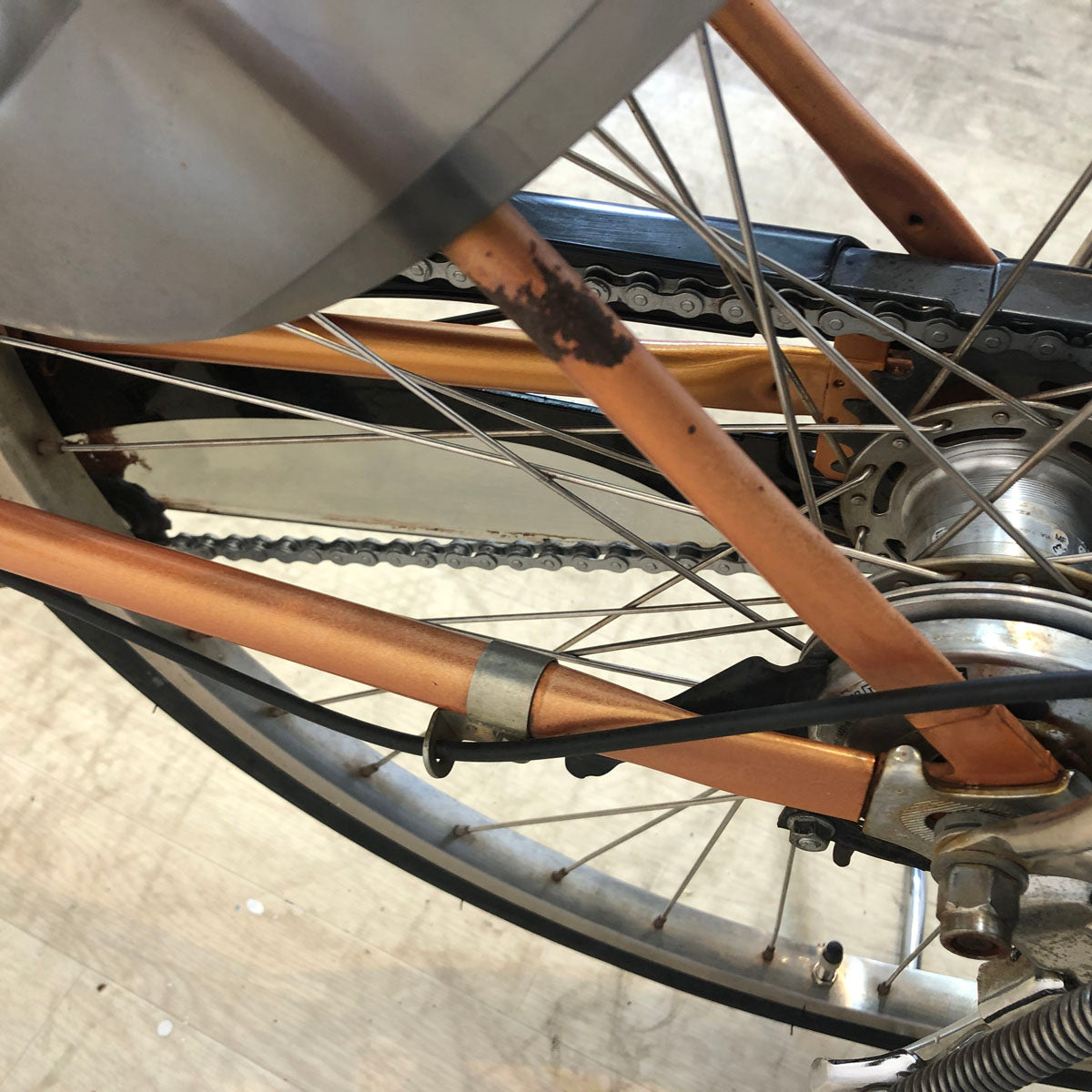 中古電動自転車 パナソニック ビビ DX オレンジ 26インチ YD042