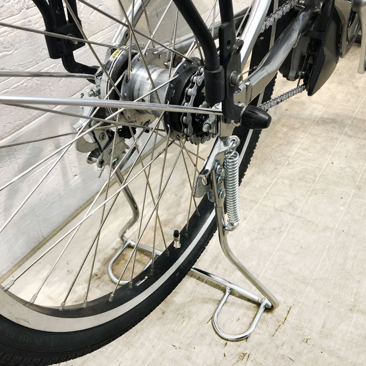 中古電動自転車 ヤマハ PAS シオンV シルバー 24インチ YI048