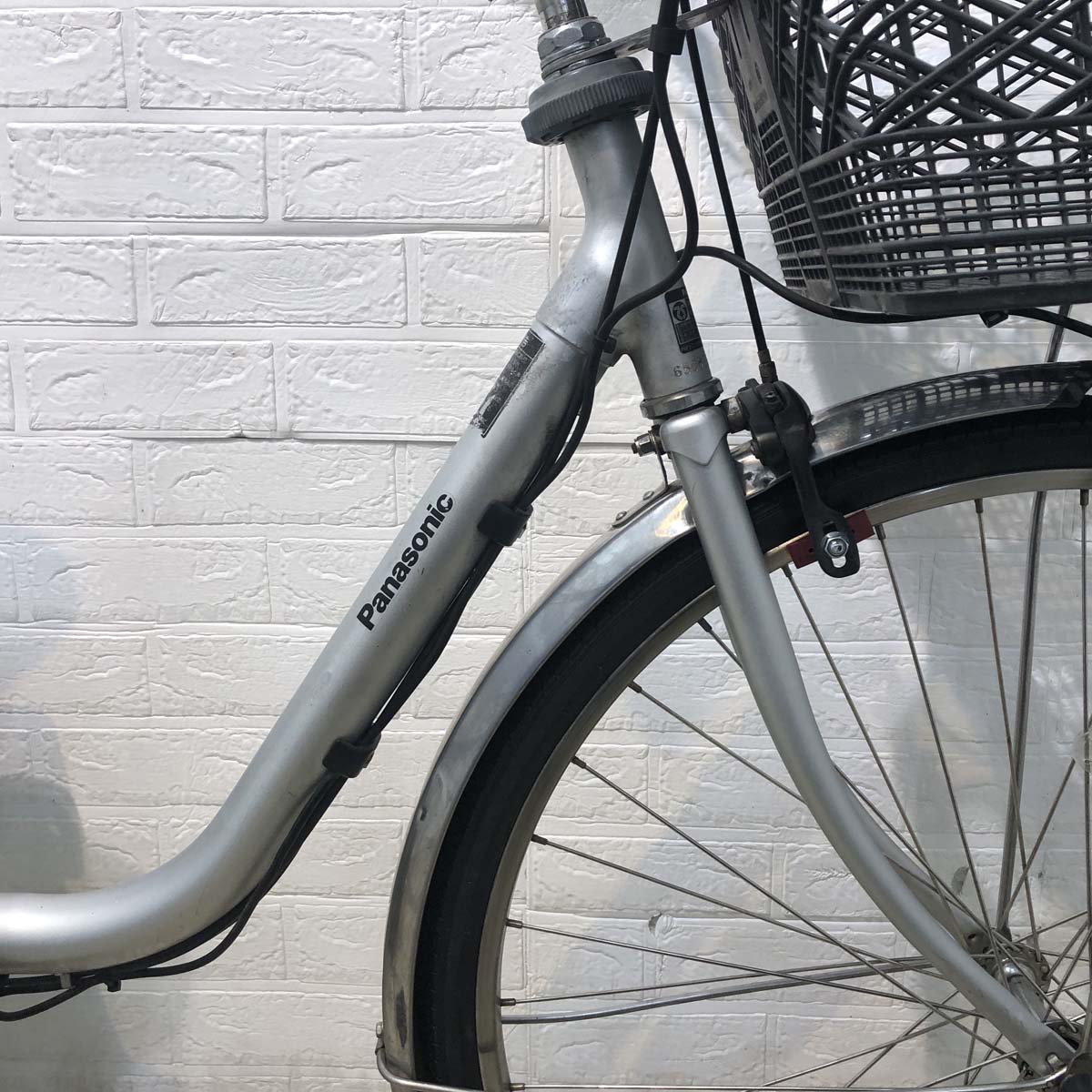 中古電動自転車 パナソニック ビビ TX シルバー 26インチ YD044