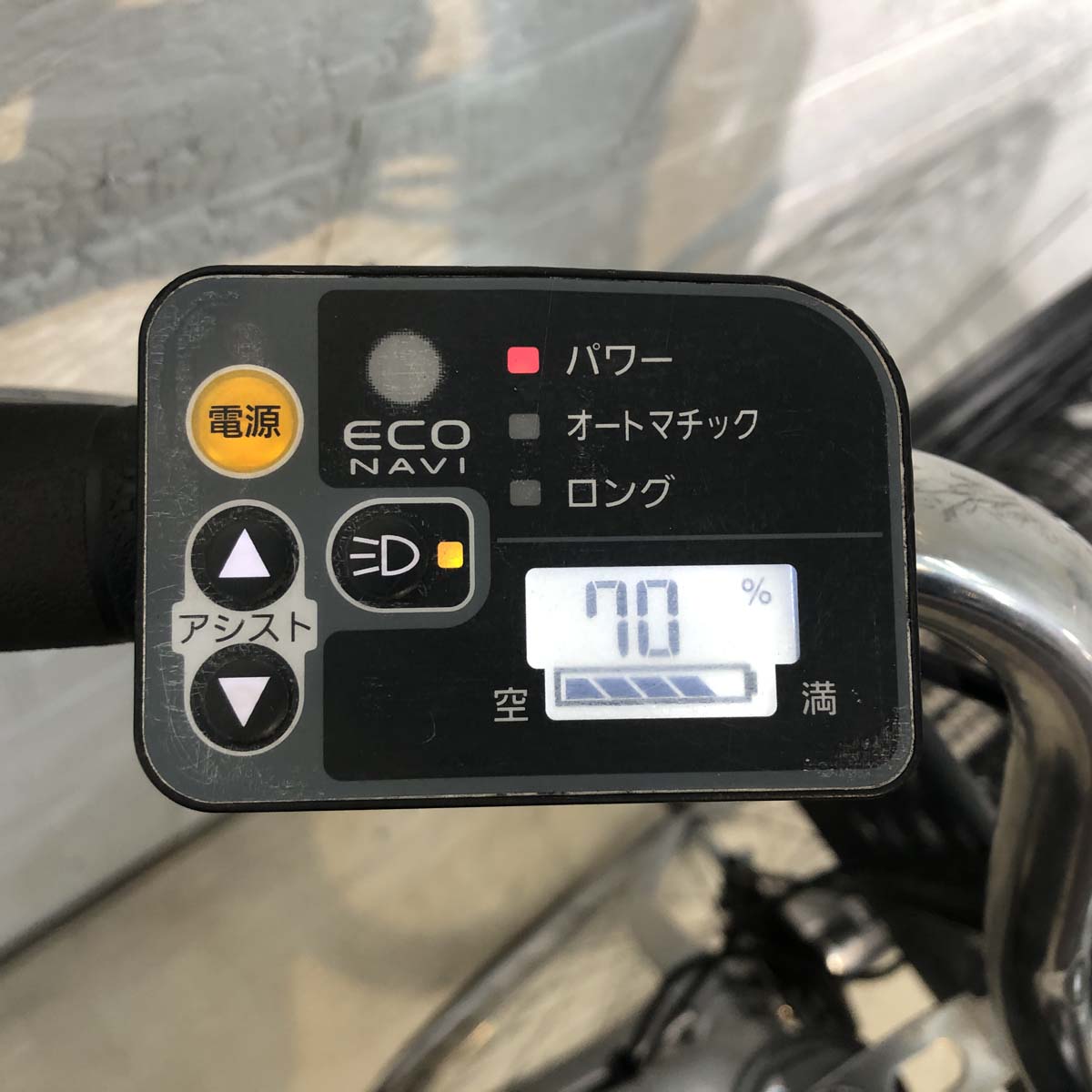 中古電動自転車 パナソニック ビビ TX シルバー 26インチ YD044