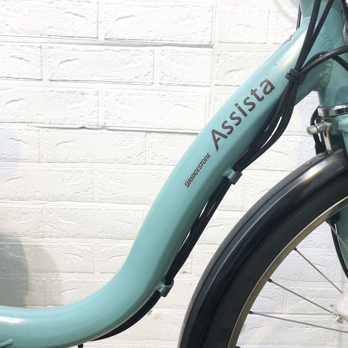 中古電動自転車 ブリヂストン アシスタDX グリーン 26インチ YI051