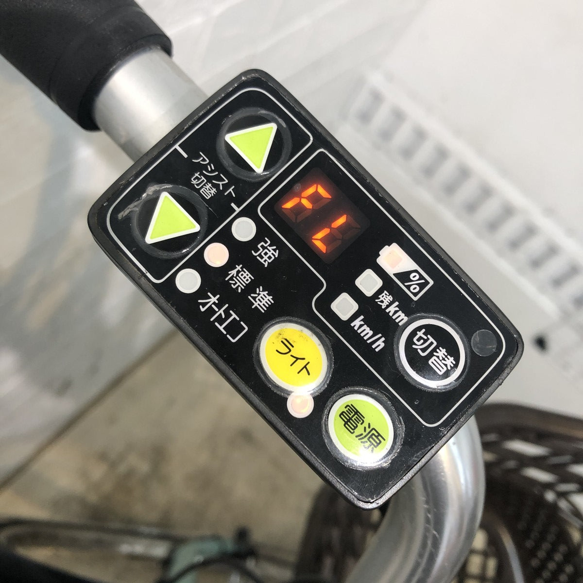 中古電動自転車 ブリヂストン アシスタDX グリーン 26インチ YI051