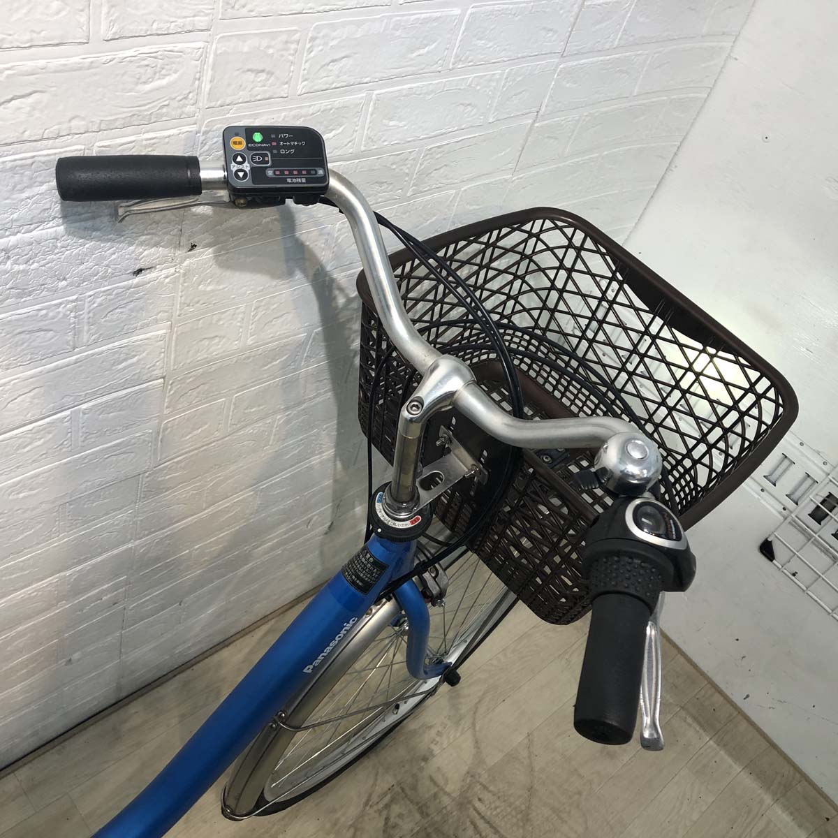 中古電動自転車 新品バッテリー パナソニック ビビ LU ブルー 26インチ YD046 