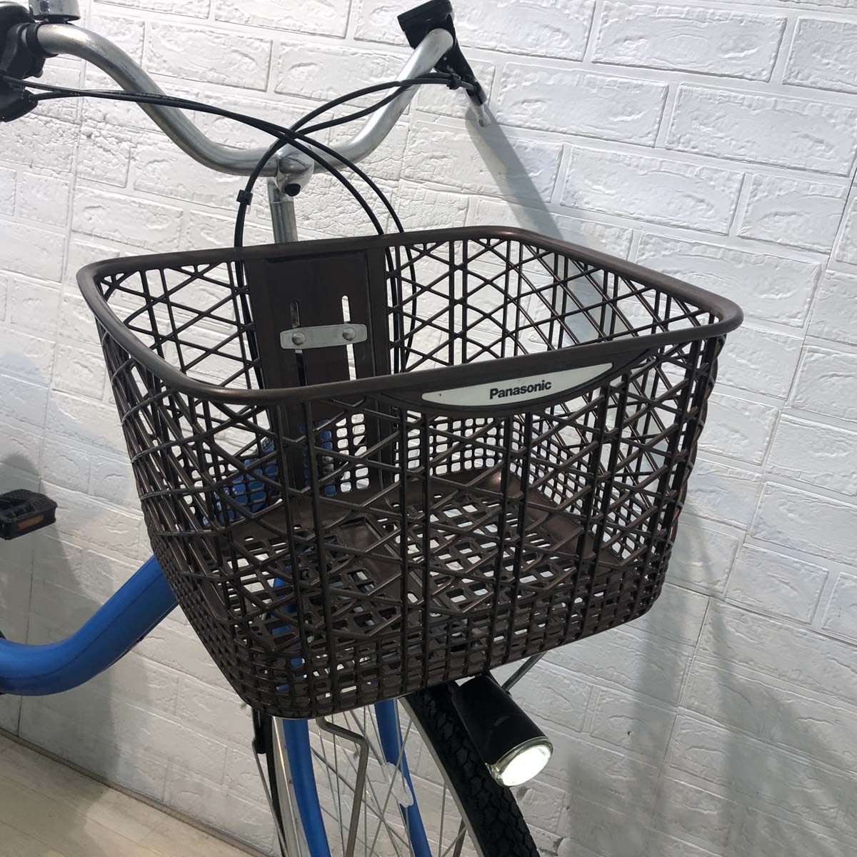 中古電動自転車 新品バッテリー パナソニック ビビ LU ブルー 26インチ YD046 