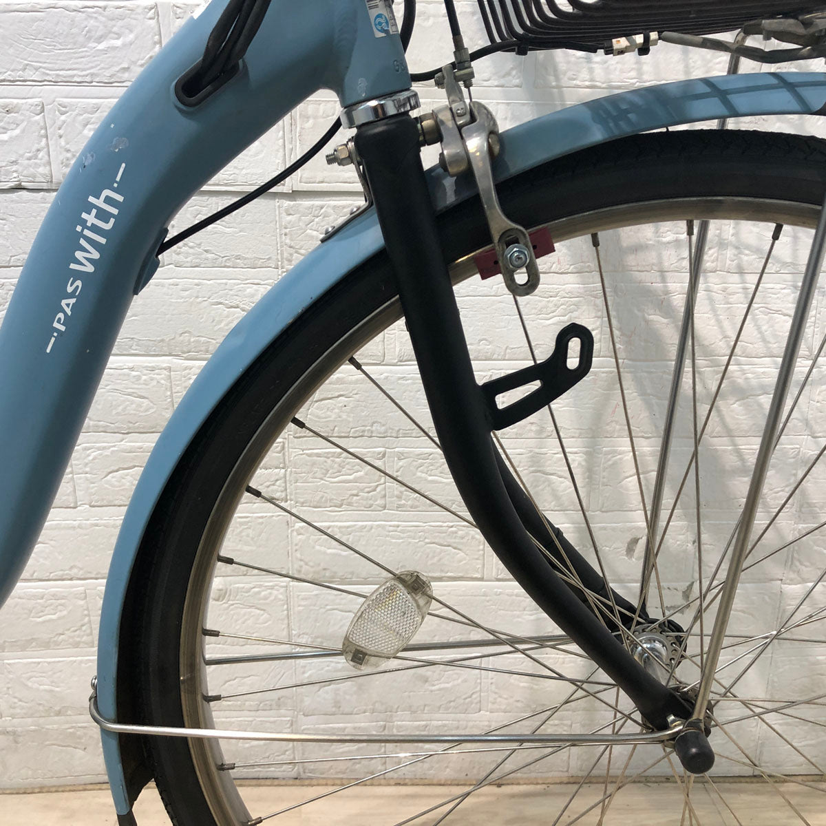 電動自転車 ヤマハ PAS With DX パス ウィズ DX ブルー 26インチ YV120 【中古車】 
