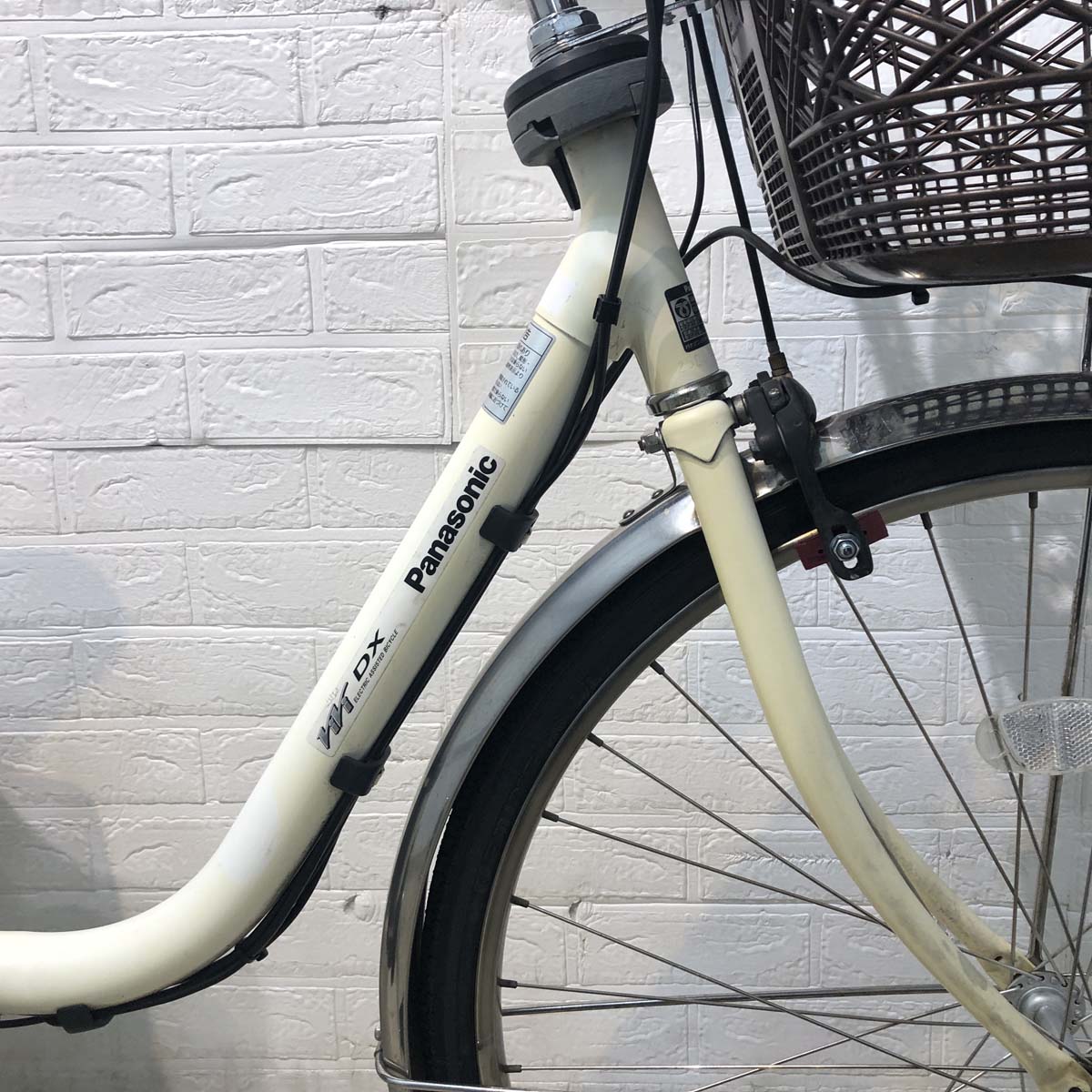 中古電動自転車 訳あり パナソニック ビビ DX ホワイト 26インチ YD047