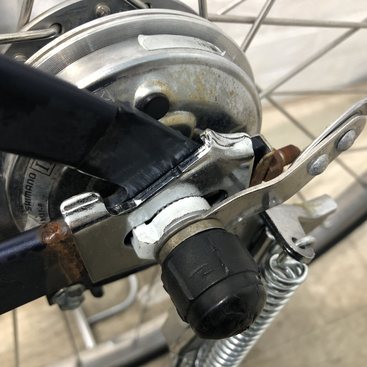 中古電動自転車 パナソニック ティモDX ネイビー 27インチ YI052