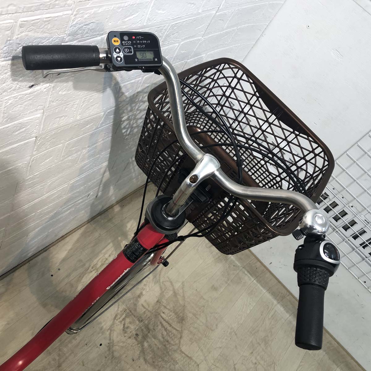 中古電動自転車 パナソニック ビビ DX レッド 26インチ YD048
