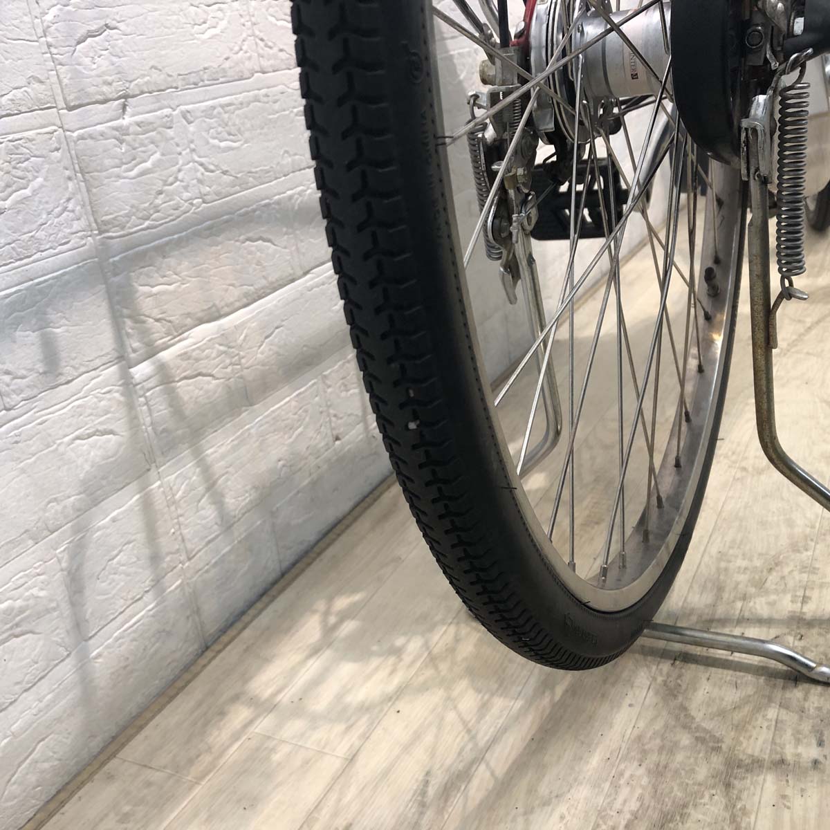 中古電動自転車 パナソニック ビビ DX レッド 26インチ YD048