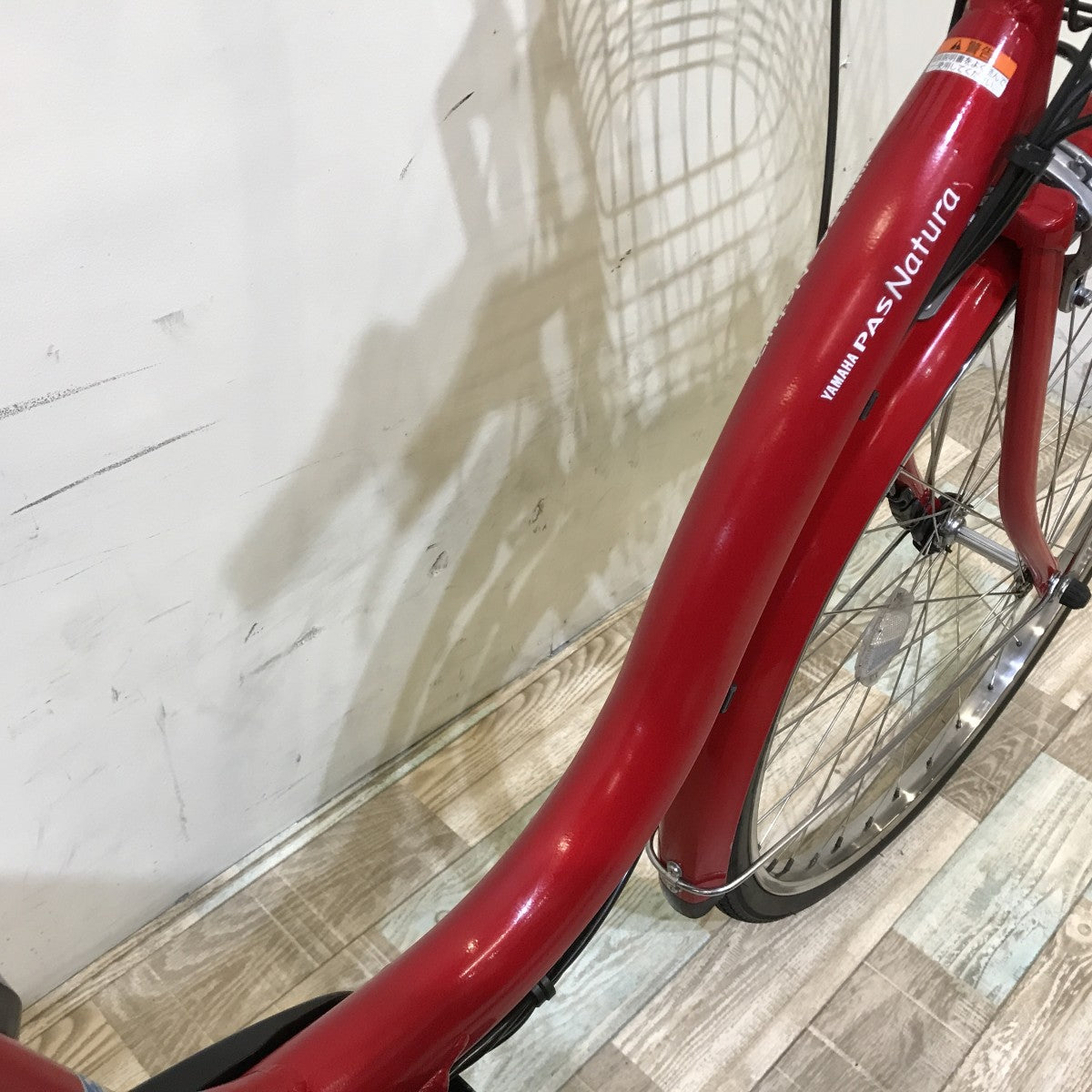 中古電動自転車 ヤマハ PAS ナチュラ レッド 26インチ KH003