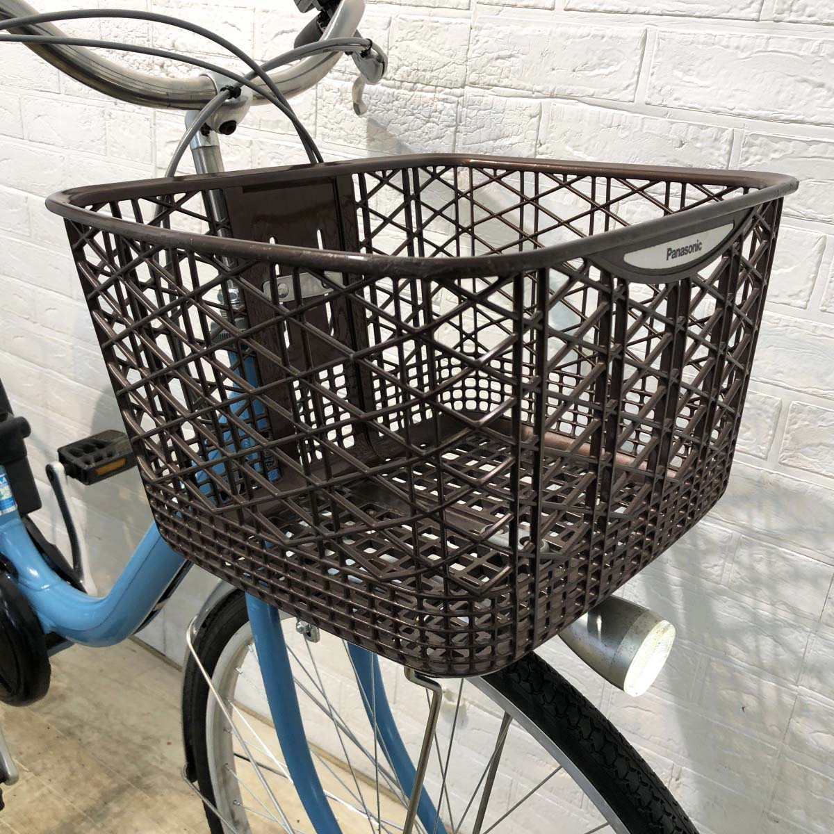 中古電動自転車 パナソニック ビビLU ブルー 26インチ YI055