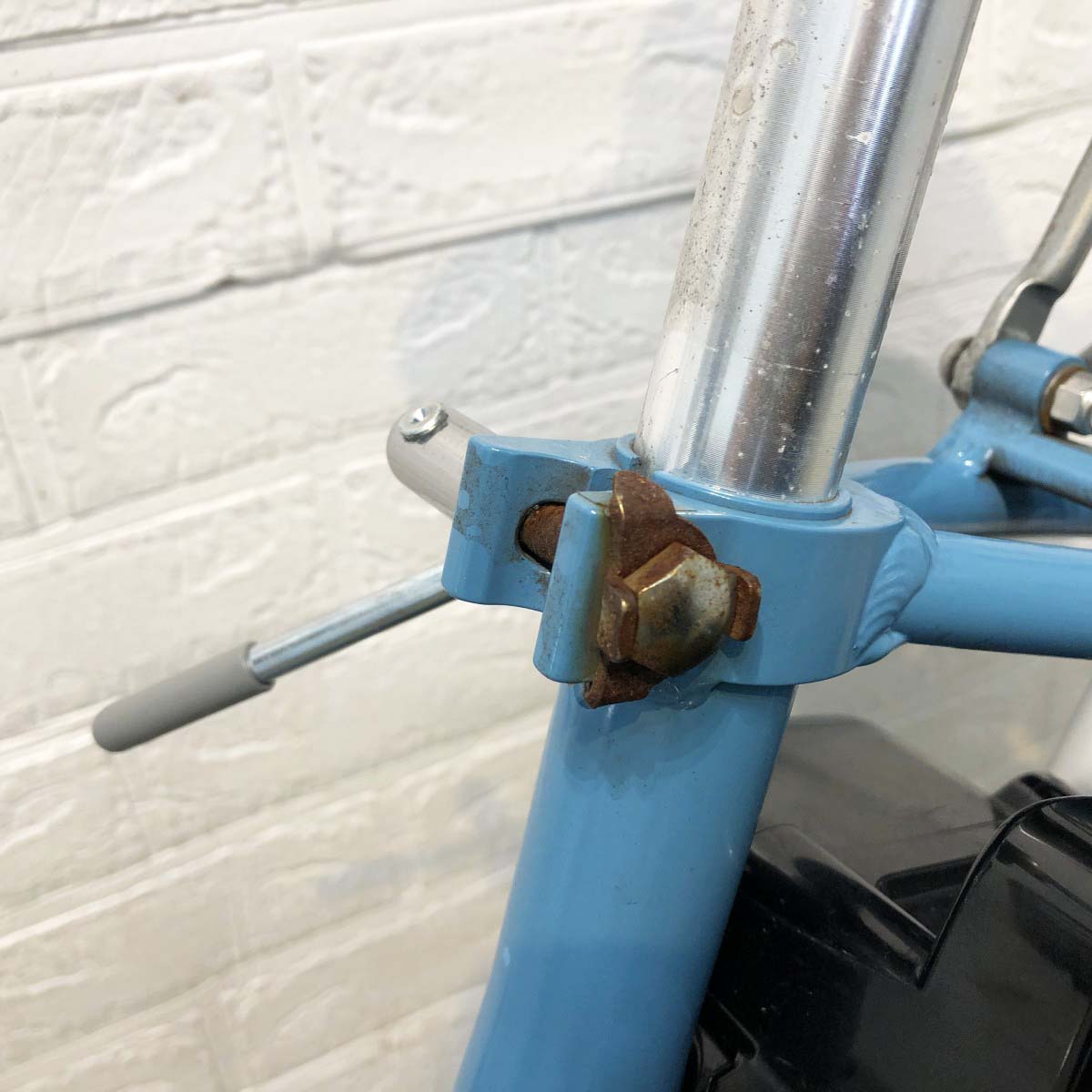 中古電動自転車 パナソニック ビビLU ブルー 26インチ YI055