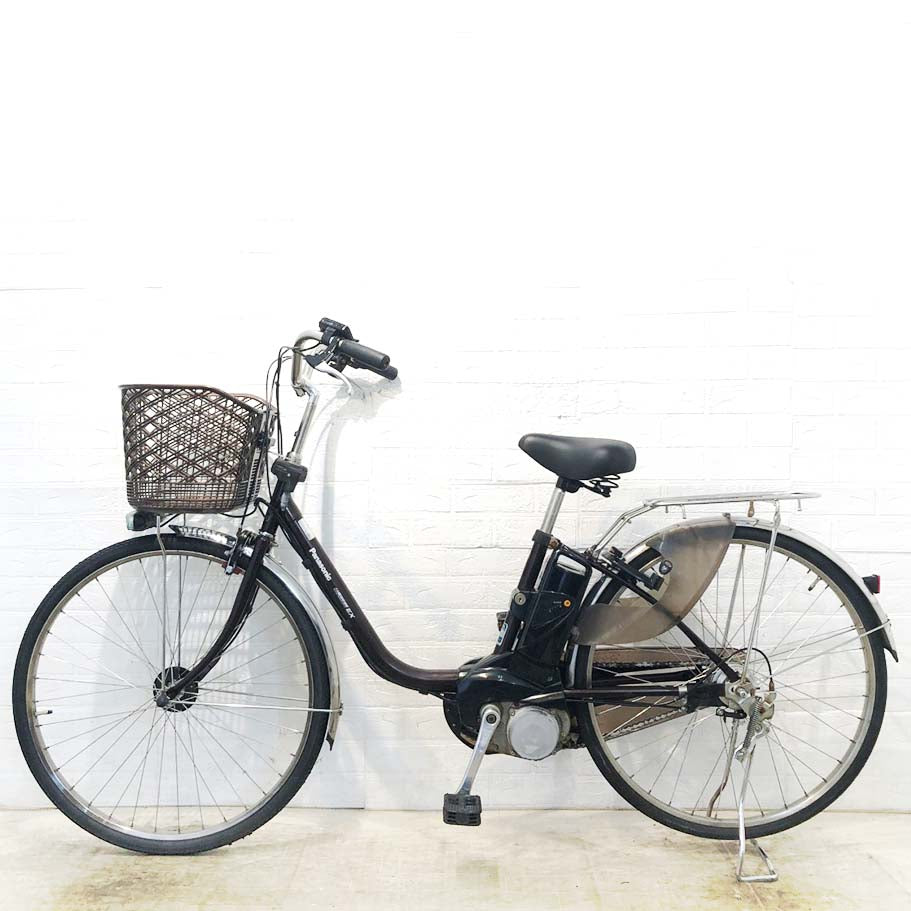 中古電動自転車 新品バッテリー パナソニック ビビEX ブラウン 26インチ YI056