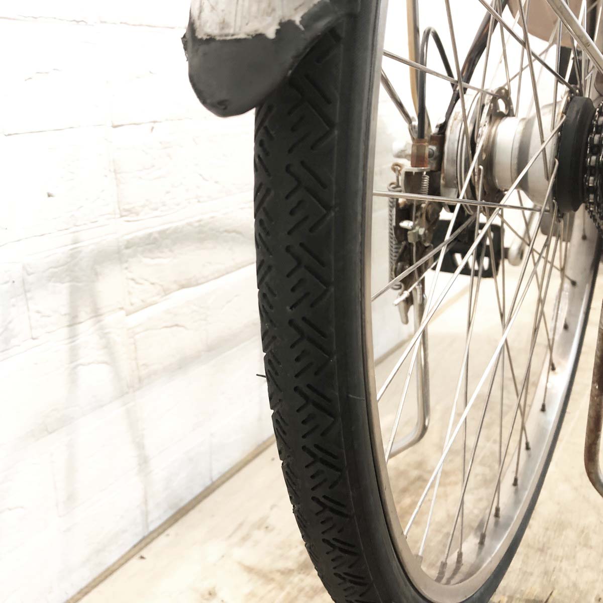 中古電動自転車 新品バッテリー パナソニック ビビEX ブラウン 26インチ YI056