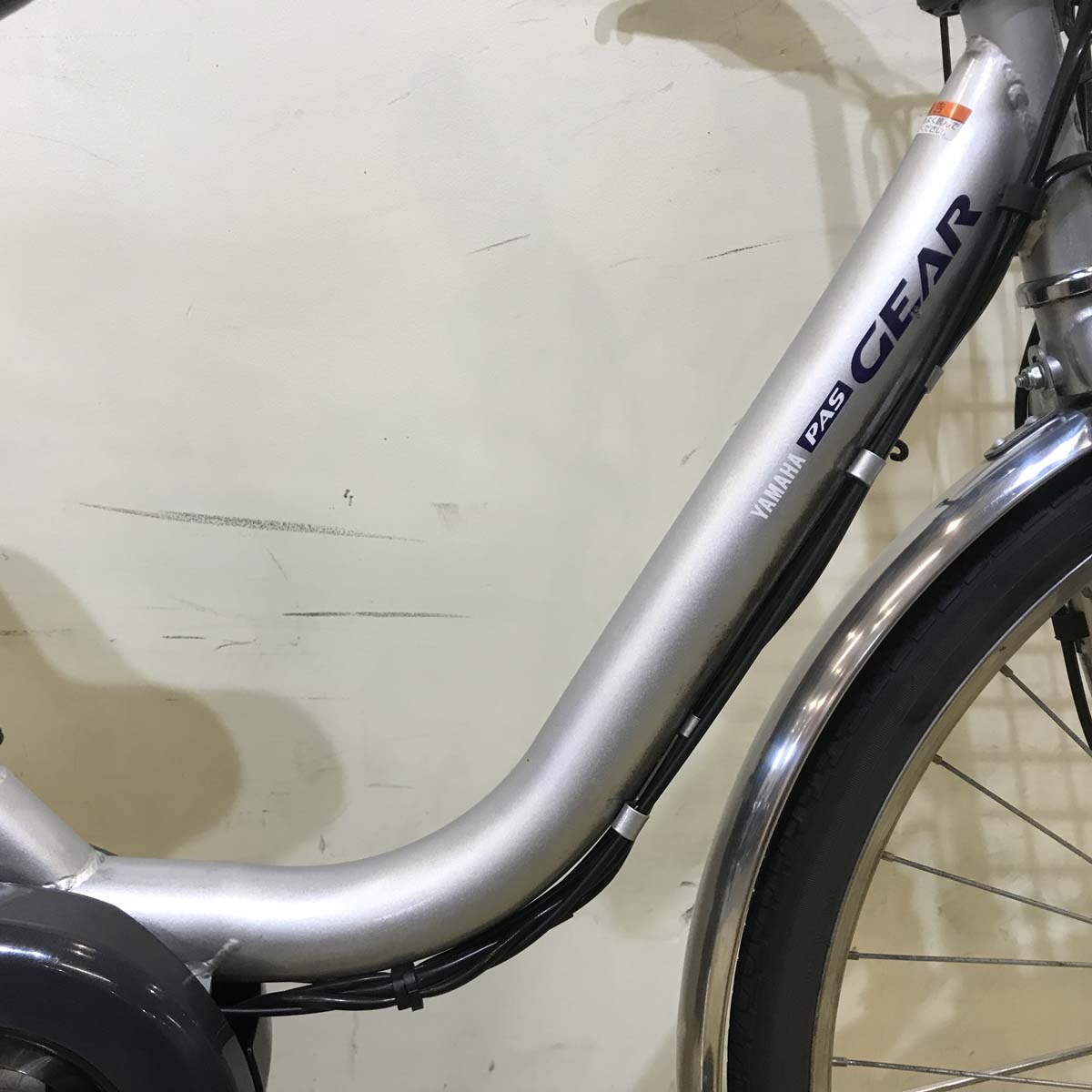 中古電動自転車 ヤマハ PAS GEAR U パス ギア ユー シルバー 26インチ KC010