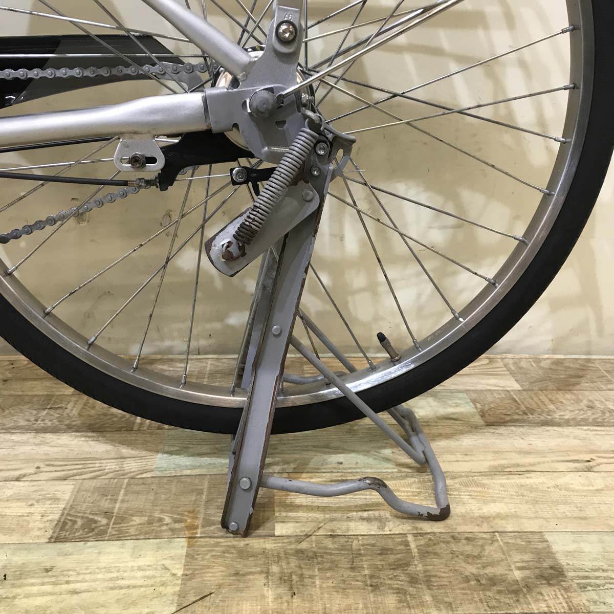 中古電動自転車 ヤマハ PAS GEAR U パス ギア ユー シルバー 26インチ KC010