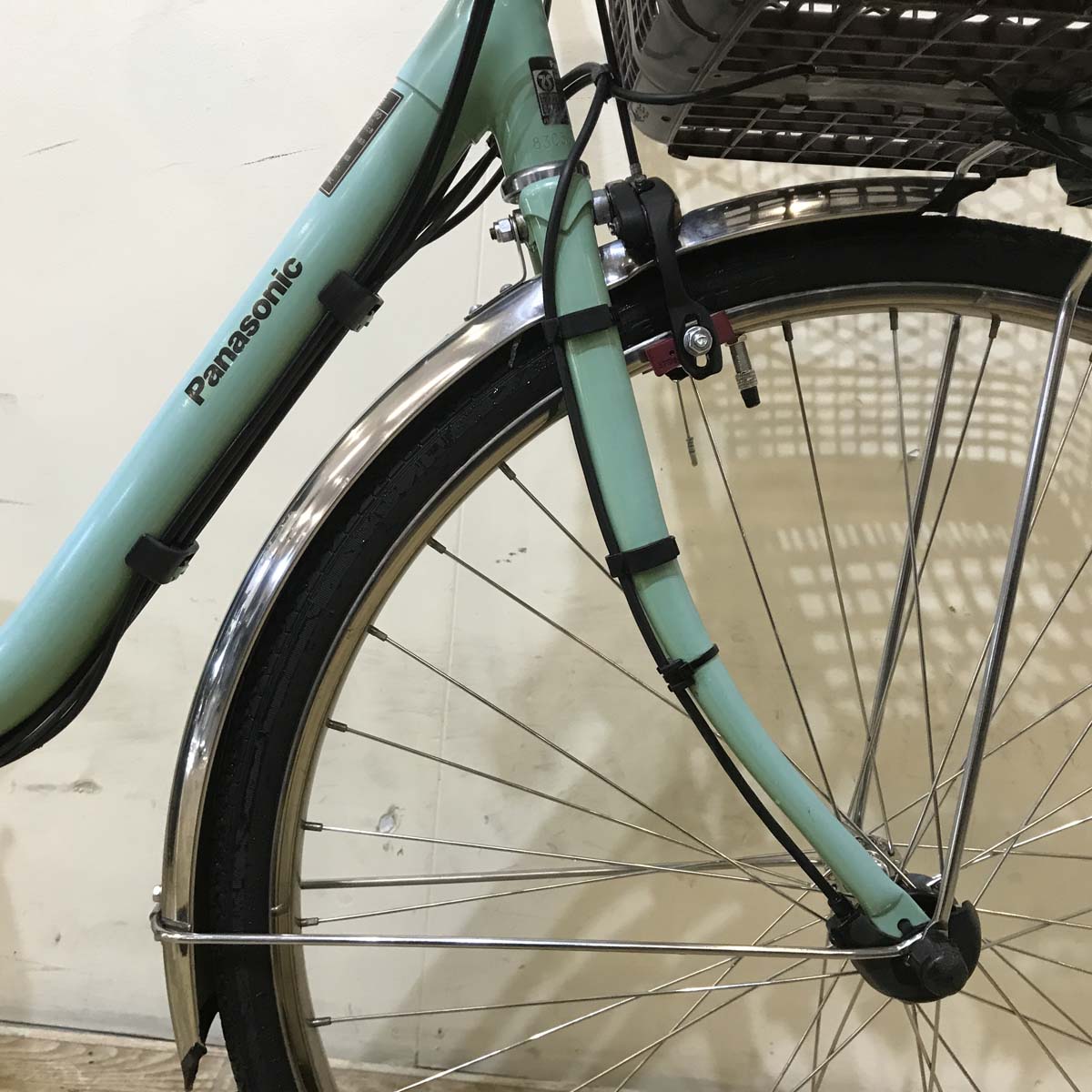 中古電動自転車  パナソニック ビビ DX ミントグリーン 26インチ KC011 