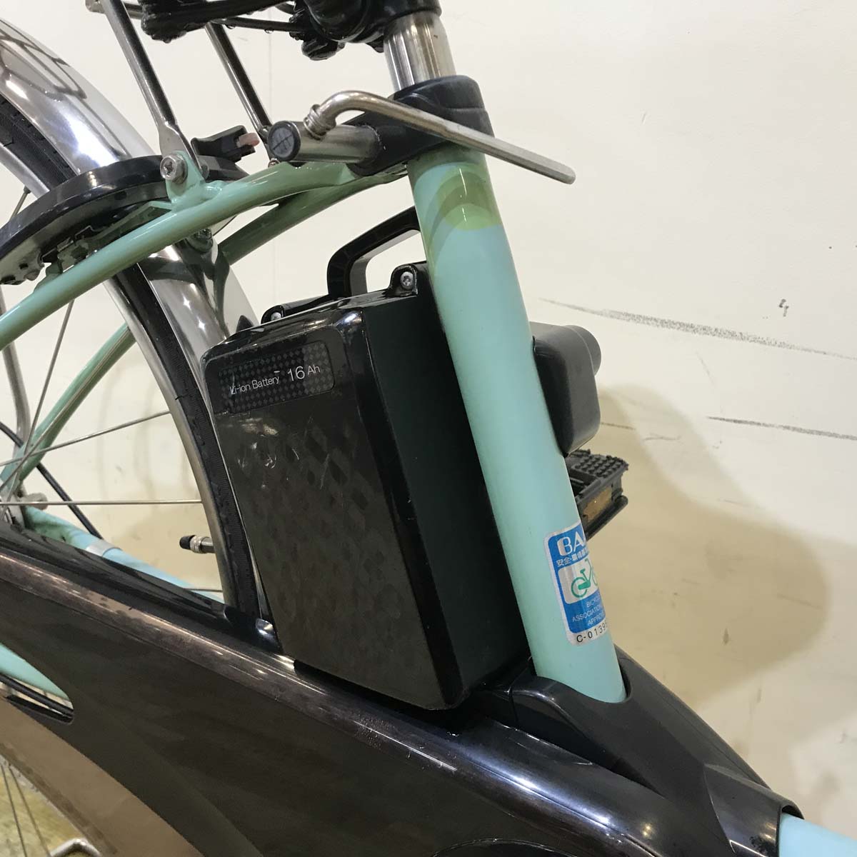 中古電動自転車  パナソニック ビビ DX ミントグリーン 26インチ KC011 