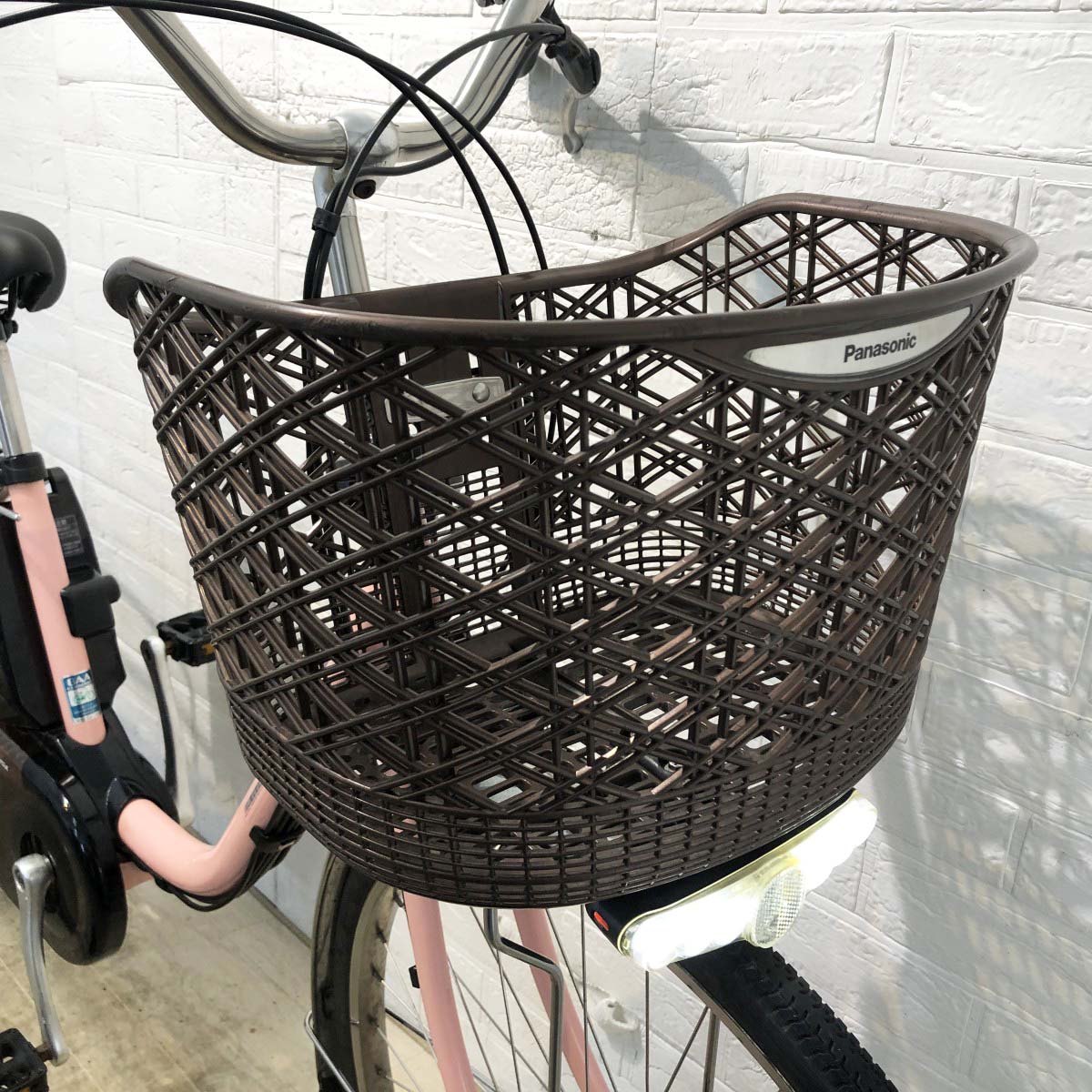中古電動自転車 パナソニック ビビDX ピンク 26インチ YI058