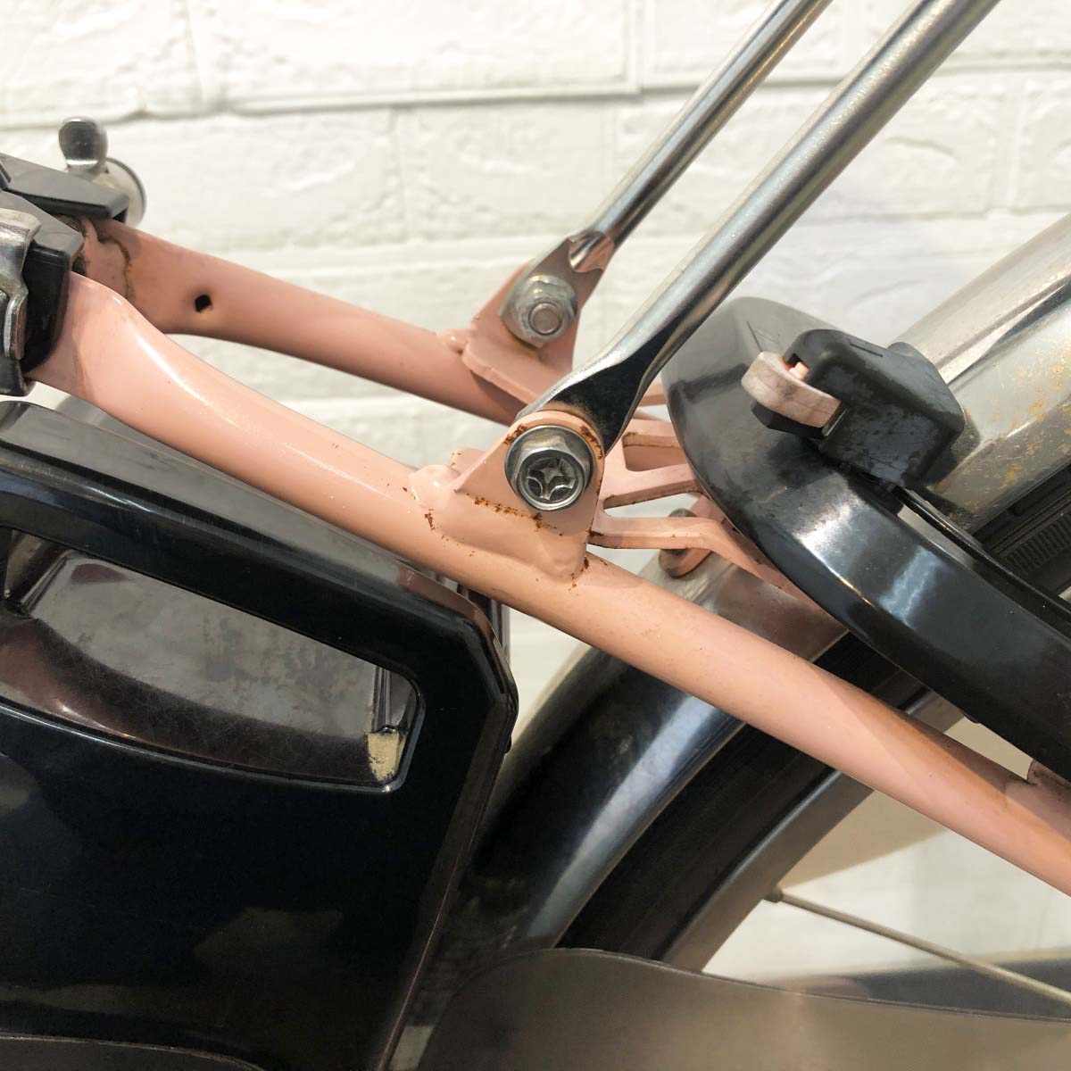 中古電動自転車 パナソニック ビビDX ピンク 26インチ YI058