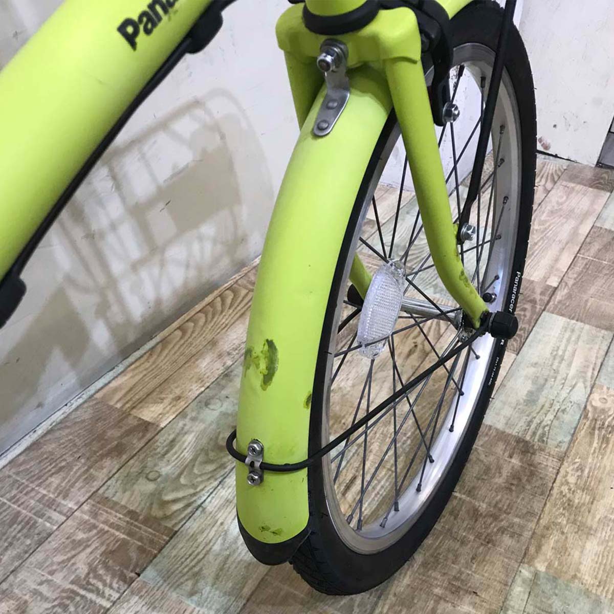 中古電動自転車 パナソニック シュガードロップ イエローグリーン 20インチ KC012 