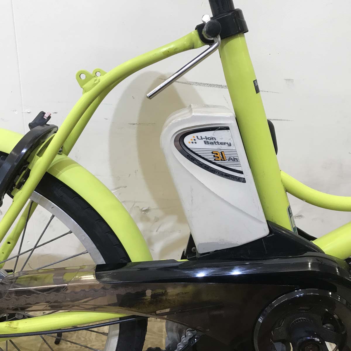 中古電動自転車 パナソニック シュガードロップ イエローグリーン 20インチ KC012 