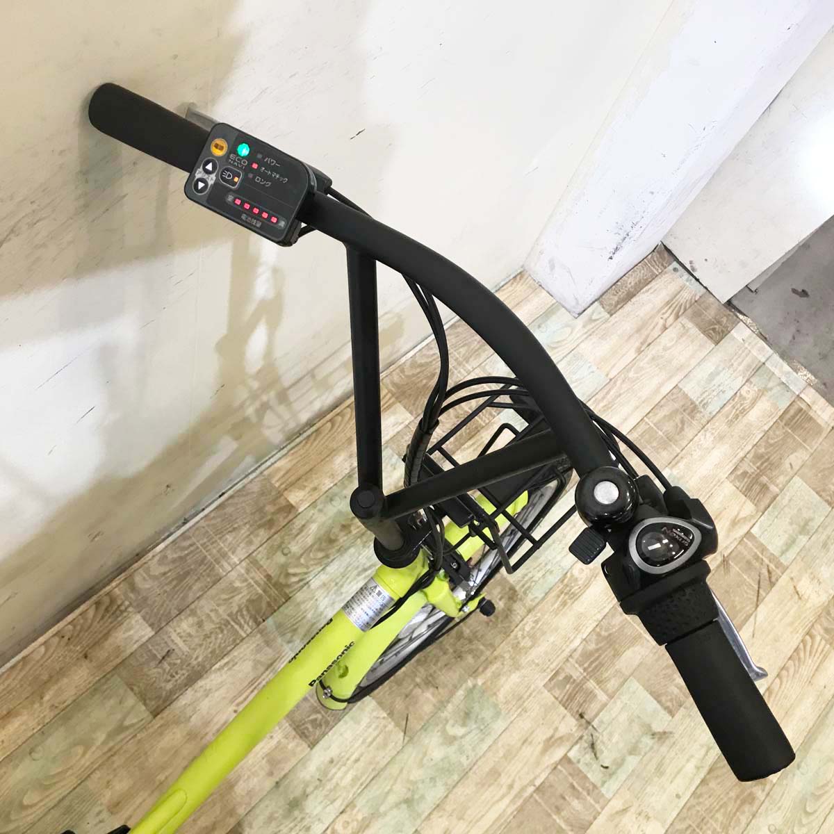 中古電動自転車 パナソニック シュガードロップ イエローグリーン 20インチ KC012 