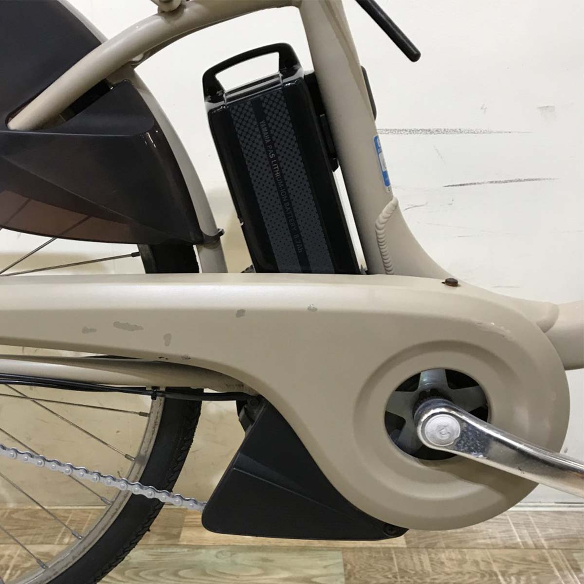 中古電動自転車 ヤマハ PAS ウィズ ベージュ 26インチ KH006