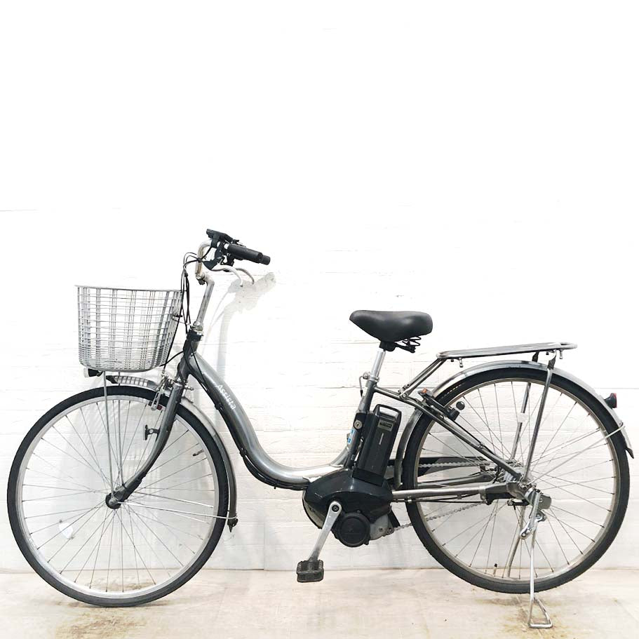 中古電動自転車 ブリヂストン アシスタファイン シルバー 26インチ YI060