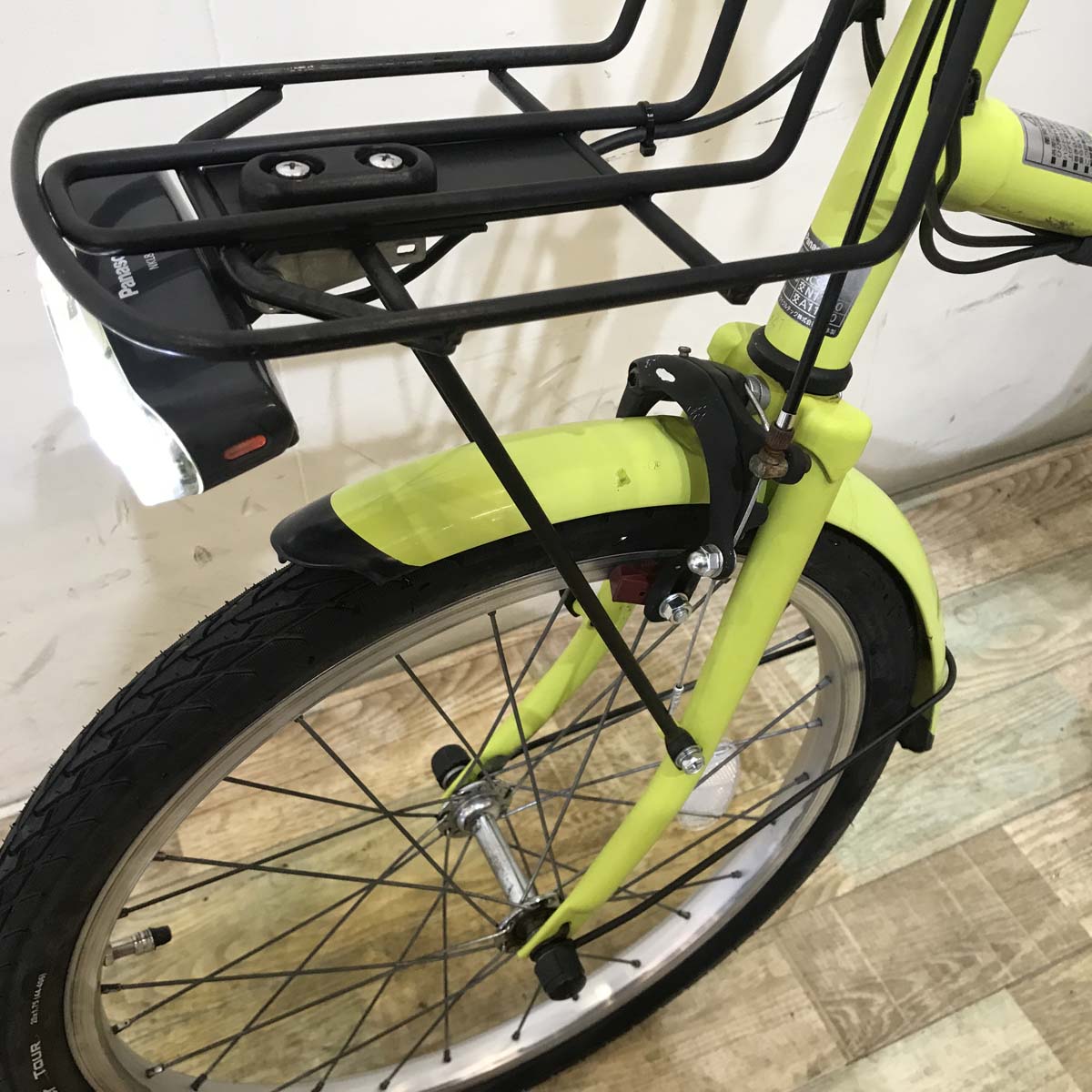 中古電動自転車 パナソニック シュガードロップ イエローグリーン 20インチ KC012 