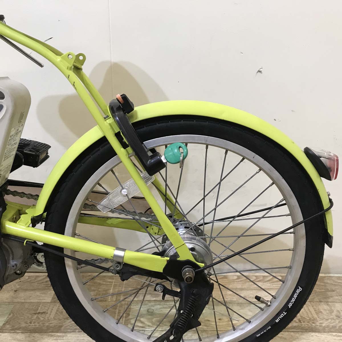 中古電動自転車 パナソニック シュガードロップ イエローグリーン 20インチ KC012 