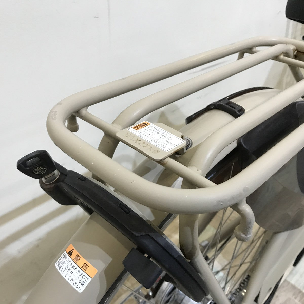中古電動自転車 ヤマハ PAS ウィズ ベージュ 26インチ KH006