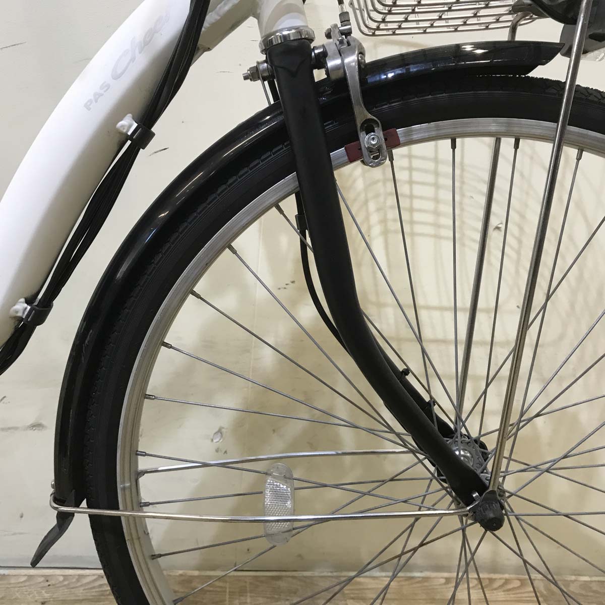 中古電動自転車  ヤマハ PAS Cheer パス チア ホワイト 26インチ KC013
