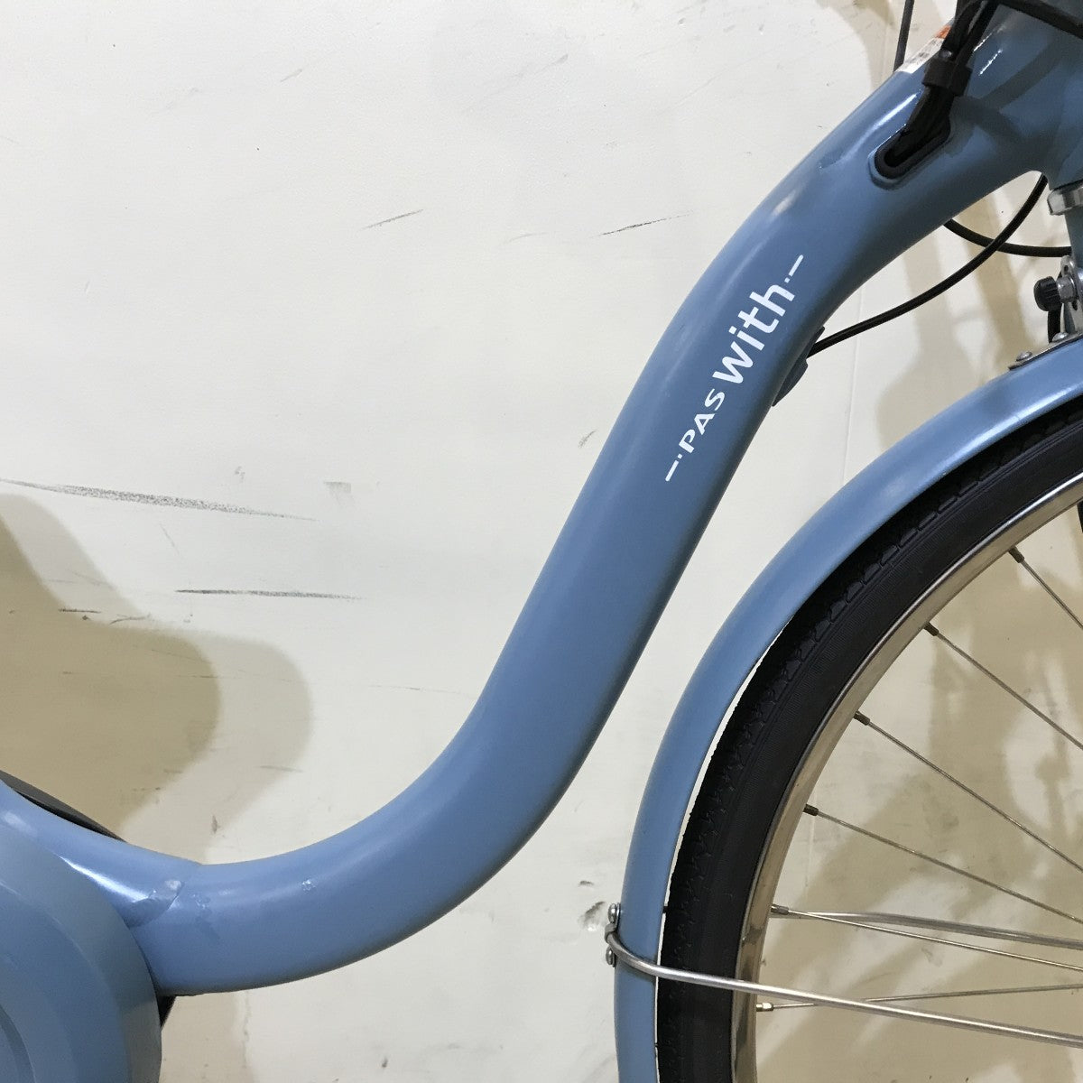 中古電動自転車 ヤマハ PAS ウィズ ブルー 26インチ KH007